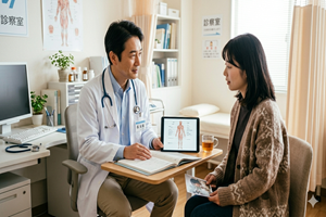 医師が気象病の説明をする 医師が気象病の説明をする